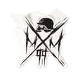 thumbnail image 1 of METAL MULISHA Owned Skull Cross 6" Sticker Decal, 1 of 1