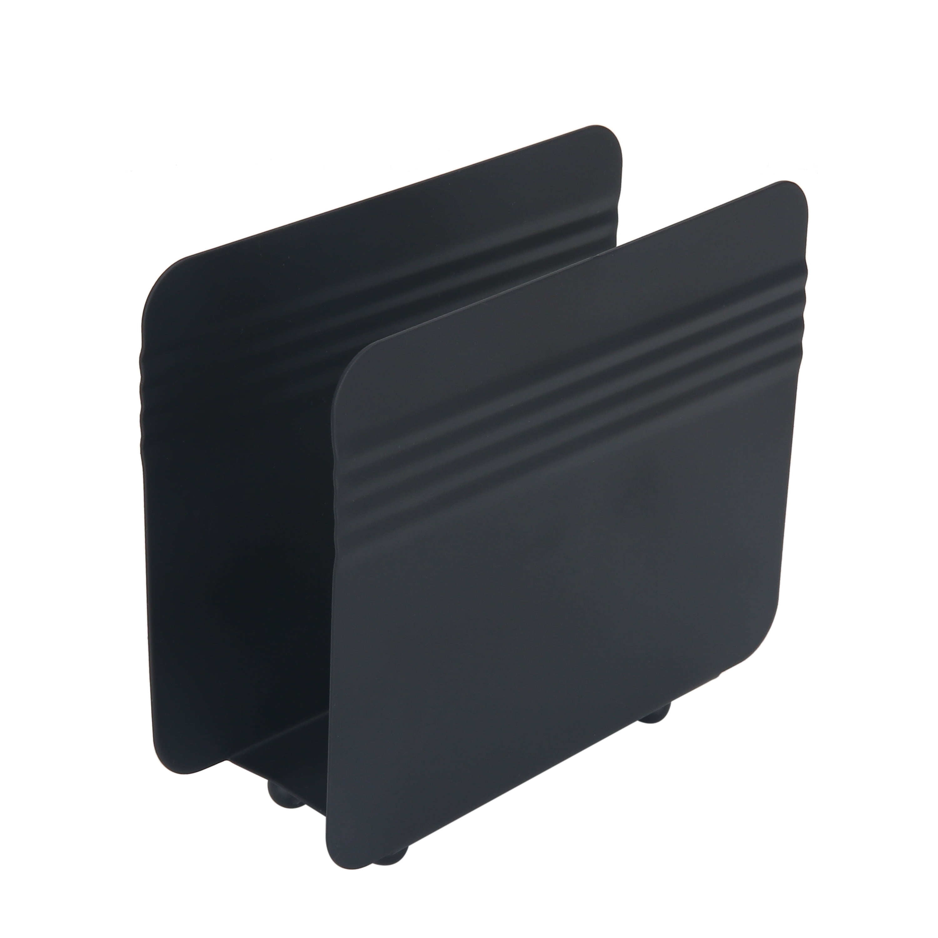 Mainstays Black Metal Napkin Holder, Modern Open-Frame Tabletop Design