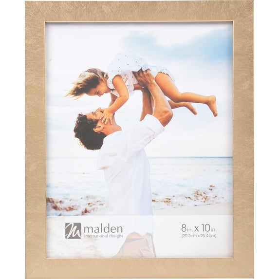 METALLIC-LOOK GOLD LINEAR 8x10 frame - 8x10