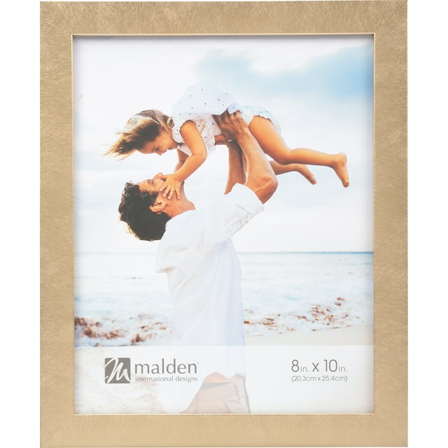 METALLIC-LOOK GOLD LINEAR 8x10 frame - 8x10