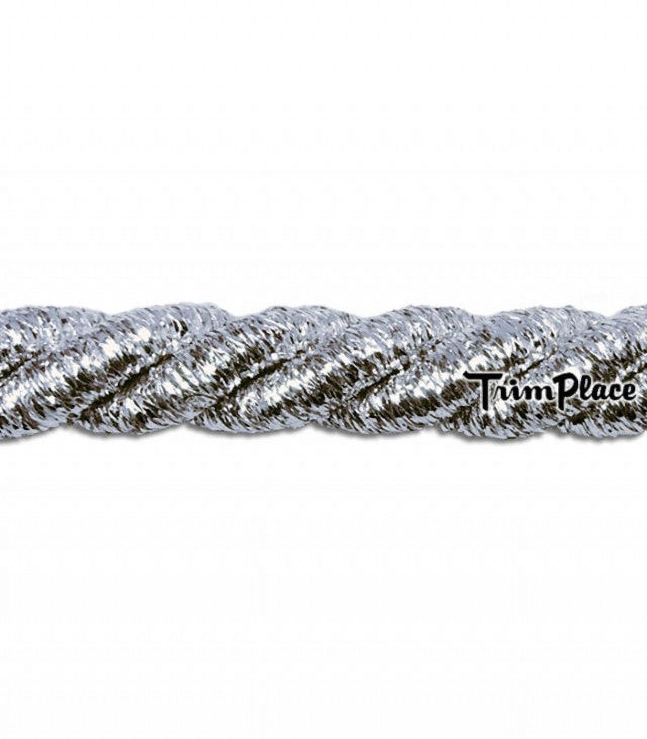 METALLIC SILVER 1/2 INCH JUMBO TWIST CORD