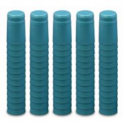 METALLIC SOLID LIGHT BLUE PVC SHRINK CAPSULES 100 Pack