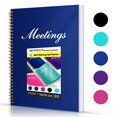thumbnail image 1 of METEOROCK Meeting Notes Notebook for Work - 7" X 10" Meeting Minutes Notebook for Men Women, Work Notebooks for Note Taking, Stay Organized with Office/Business Meeting Notebook, Meeting Notepad, 1 of 6