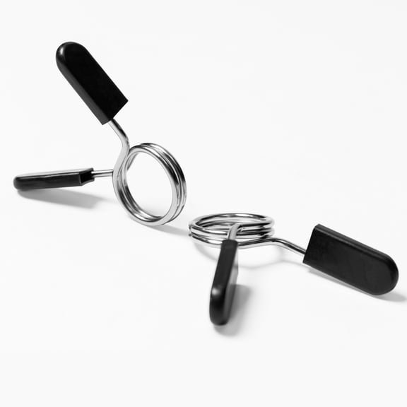 METIS Barbell Spring Collars – Chrome-Plated Steel with Ergonomic Handles for Secure Weight Lifting, 1in, Pack of 25 Pairs