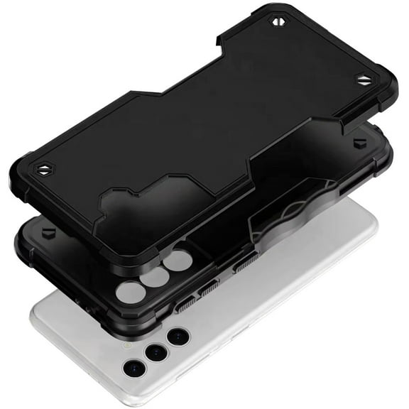 [METKASE] For Samsung s25/s24 Exquisite Tough Shockproof Hybrid Case Cover in Slide-Out Package - Black