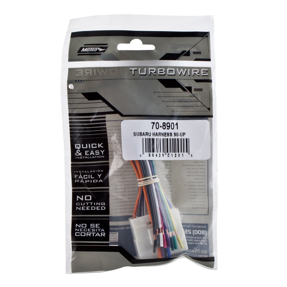 METRA 70 8901 RECEIVER WIRE HARNESS KIT For 1990 UP SUBARU Walmart metra-70-8901-receiver-wire-harness-kit-for-1990-up-subaru-walmart