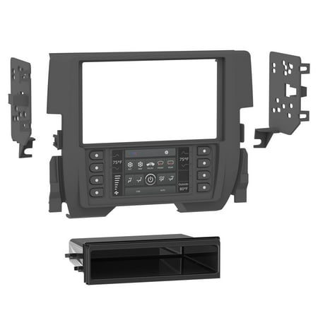 Metra - Dash Kit for Select Honda Vehicles - Matte Black
