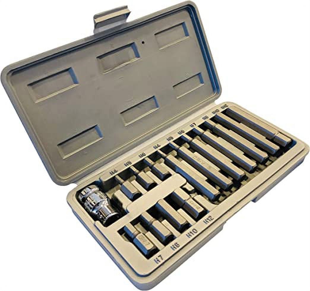 METRIC Hex Bit Socket Set (15Piece)