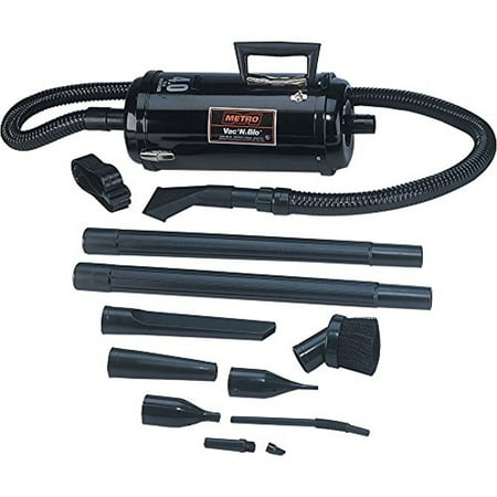 MetroVac - Vac N' Blo Jumbo Car Canister Vacuum - Black