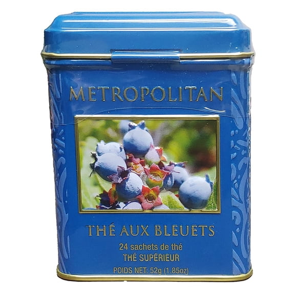 METROPOLITAN Maple Blueberry Tee 24 Tee Bags TIN Box