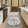 thumbnail image 1 of METSAVAIM 2x6 Runner Rug - Ultra Soft Bohemian Hallway Runner Rug for Entryway, Kitchen & Bedroom | Non-Slip Machine Washable Runner Rug, Stain-Resistant & Durable for High-Traffic Areas, 1 of 8