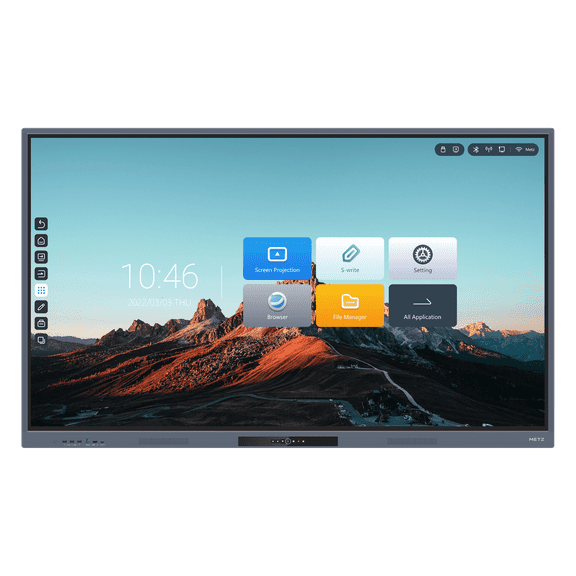 METZ Interactive Display 86 Inch K-Series: 4K UHD, 20-Point Touch, DisplayPort, HDMI - Ultimate Interactive Display Solution