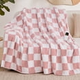 thumbnail image 1 of MEUDYT Electric Heated Blanket for Adult, 50.1"x60.1" Soft Flannel Heating Blanket with 10 Heating Levels & 8 Hours Auto Off，Light Pink, 1 of 8
