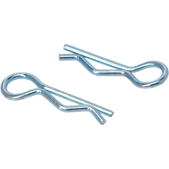 MEUS RACING 100pcs Aluminum R-Clips Body Clips Buckles for 1/18 1/16 1/24 RC Model Car Upgrade Parts Accessories (Blue)