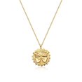 thumbnail image 1 of MEVECCO 14K Gold Plated Dainty Carved Butterfly Pendant Necklace for Women Jewelry Gift, 1 of 8