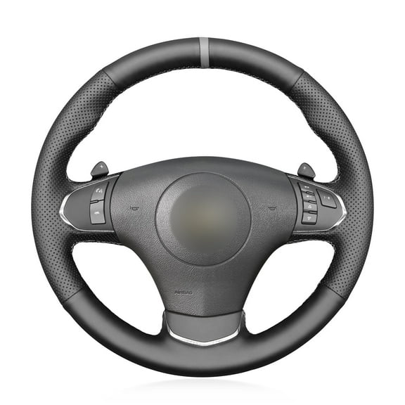 MEWANT Hand Stitch Car Steering Wheel Cover for Chevrolet Corvette (C6) 2012-2013