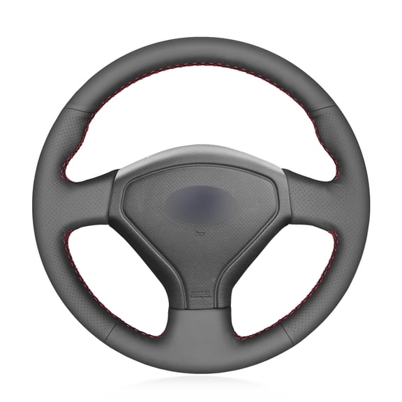 MEWANT Handsewing Leather Steering Wheel Cover Wraps for Subaru Forester 2005-2008 / Impreza 2005-2007 / Legacy / Outback
