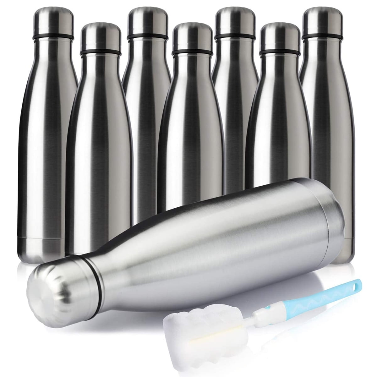MEWAY 17oz Vacuum Insulated Stainless Steel Sport Water Bottle, Double ...