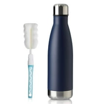 MEWAY 17oz Sport Water Bottle Vacuum Insulated Stainless Steel Sport Water Bottle Leak-Proof Double Wall Cola Shape Water Bottle,Keep Drinks Hot & Cold (Navy,1 Pack)