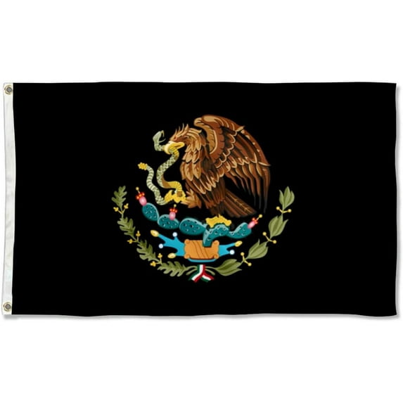 MEXICO CREST Flag - UV Fade Resistant Double Sided and Polyester banner (MEXICO CREST)