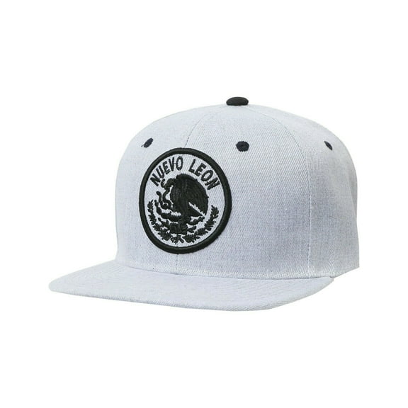 MEXICO Snapback State Hecho Eagle Federal Logo Embroidered Baseball Cap Gray Hat (7fc012_Nuevo Leon)