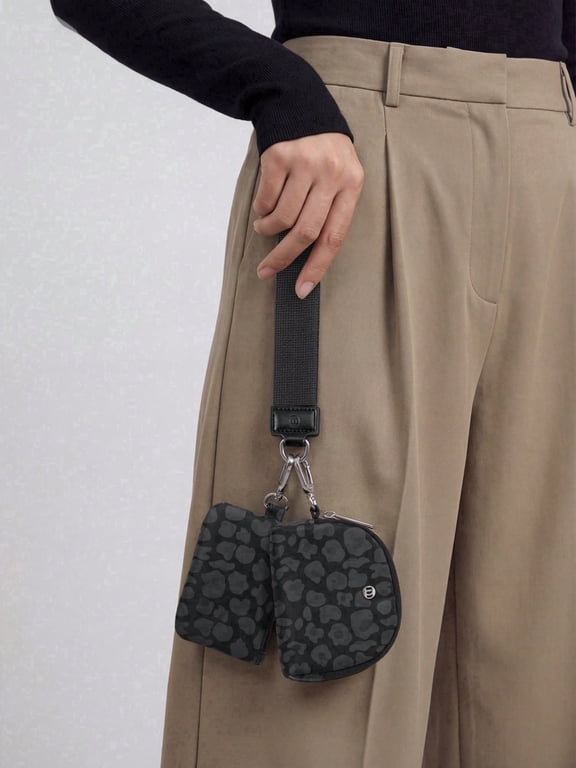 Mini Zip Around Wristlet Wallets for Women -KeyChain Wallet with Detachable Dual Pouch Wristlet -Key Chain Coin Purse Small Wallets