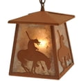 thumbnail image 1 of MEYDA 129681 7 in.Sq Trails End Lantern Pendant, 1 of 1
