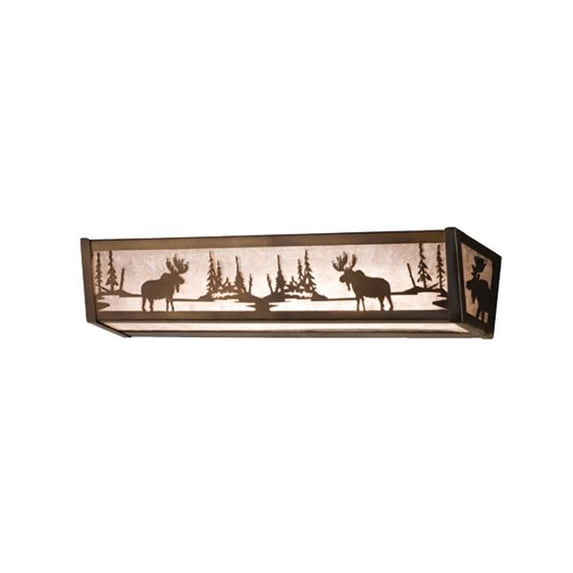 MEYDA 14212 24 in. W Moose At Lake Vanity Light