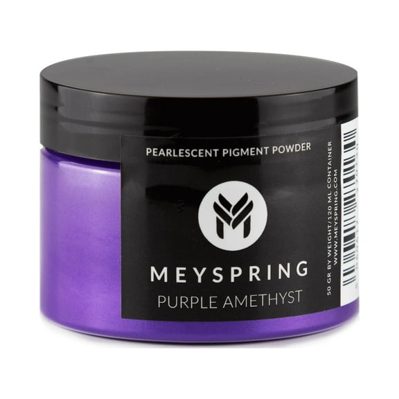 MEYSPRING Mica Pigment Powder for Epoxy Resin Art Purple Amethyst 50 gm