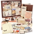 thumbnail image 1 of MEZOOM 10" x 8" Vintage Aesthetic Scrapbooking Kit, Teens 12+ (155 Pieces), 1 of 6