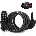 thumbnail image 1 of MEZOOM Bike Lock Cable, Bicycle Master Cable Lock with 5 Digit Combination Lightweight Bike Chain Lock 4-Feet, 1 of 6