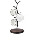 thumbnail image 1 of MEZOOM Mug Tree, Coffee Cup Holder for Counter, Tea Cup Storage Rack Countertop, Cafe Accessories Decor & Kitchen Organizer Storage Stand, Black, 1 of 6