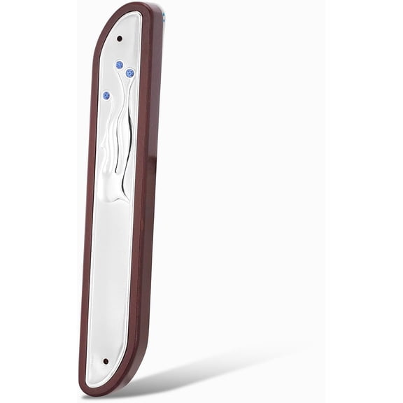 MEZUZA Pastoral Wood+Plated Mezuzah צורפים מזוזה