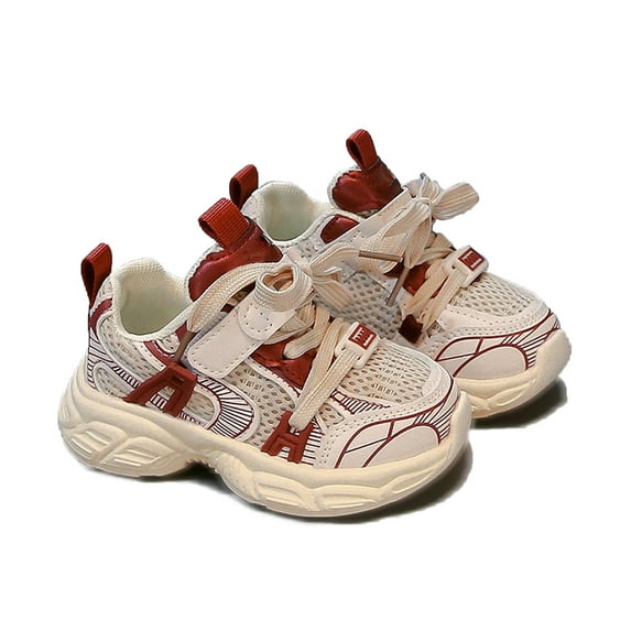 MEZZALL 2025 Fall Fashion Lightweight Platform Girls Shoes Net Breathable Boys Sneakers Sports Shoes Child Running Upper Toddler Footwear Lovely / 25