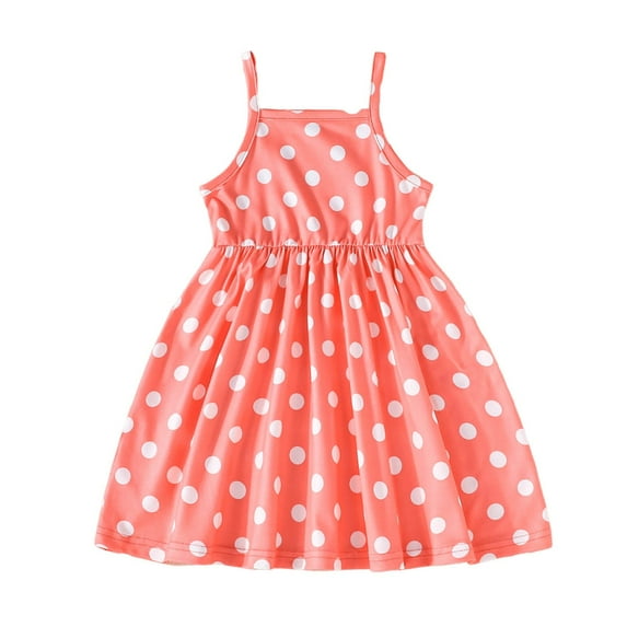 MEZZALL 3-Pack Toddler Girls Dresses Floral Dot Print Sleeveless Elastic Waist Casual Playwear For Baby Spring Summer Outfits Cozy Baby Wear