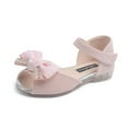 thumbnail image 1 of MEZZALL Adorable Girls Sandals For Outdoor Play Features Adjustable Strap Flat Sole And Bow Design For Ages 2 7 Ideal For Any Season Classic Toddler Wear, 1 of 4
