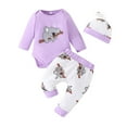 thumbnail image 1 of MEZZALL Baby Boy Clothes Outfits Cartoon Prined Romper Pants Set Baby Boy Clothing 0 3 6 9 12 18 Months, 1 of 4