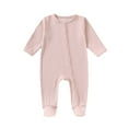 thumbnail image 1 of MEZZALL Baby Boys Bodysuits Soft Footed Pajamas With Snap Buttons For Toddler 1-12 Months Warm Winter Fall Jumpsuit Onesie Lovely, 1 of 5