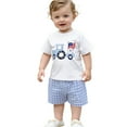 thumbnail image 1 of MEZZALL Baby Boys Clothes Sets Casual Play Outfits Short Sleeve T-Shirt And Shorts Comfy Toddler Outfits For Daily Wear Summer Spring 18-24 Months Classic Kids Wear, 1 of 7