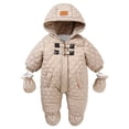 thumbnail image 1 of MEZZALL Baby Boys/ Girls Winter O-Neck Bodysuit Cartoon Onesies Warm Lined Romper Outfits Cozy Jumpsuit For Toddler 9M 2 Soft Thermal Outwear Birthday Clothing, 1 of 4