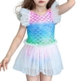 thumbnail image 1 of MEZZALL Baby Girls Swimsuit Vacation Hawaii Beachwear Cartoon Pattern Printing Swimsuit Vacation Hawaii Beachwear Cute Fish Scale Slice, Multicolour, 6-12 Months, 1 of 9