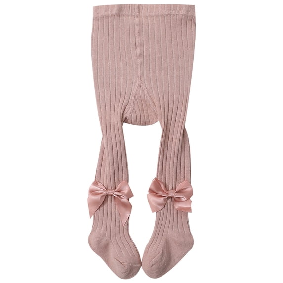 MEZZALL Baby Girls Tights With Bow Design Soft Stretchy Leggings For Toddler 6M 3Y Comfortable Everyday Wear Casual Outfits Dailywear Breathable / 1-2 Years