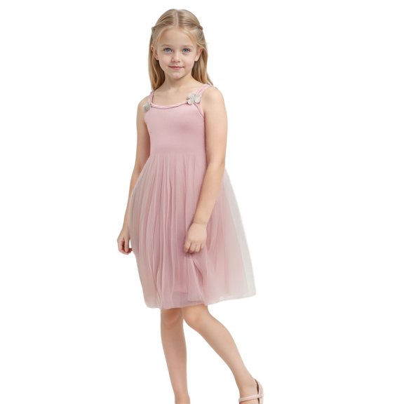 MEZZALL Baby Girls Tutu Dress Toddler Tutu Dress Dresses Girl Sleeveless Princess Dress Trendy Baby Wear 3-4Y