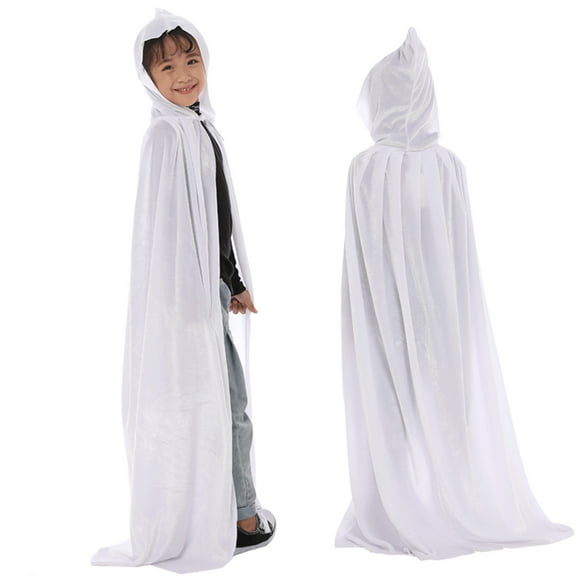 MEZZALL Baby Kids Girls Boys Party Cape Cloak Mantle Mentel Classic Toddler Dailywear, White, 8-11 Years