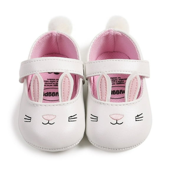 MEZZALL Baby Sandals For Girls Soft Sole Walking Shoes Breathable Comfortable Toddler First Lightweight Summer Casual Bunny Design Infants Footwear Trendy / 13