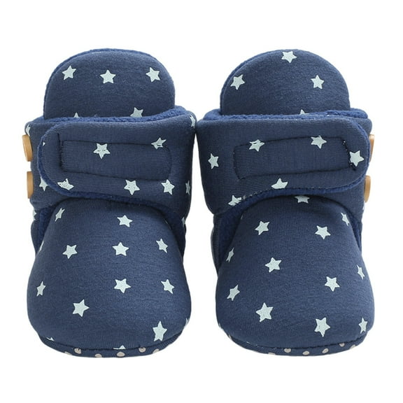 MEZZALL Baby Sneakers For Winter Warm Soft Sole First Walkers Shoes Cozy Lined Toddler Booties For Boys Girls Cozy Footwear