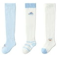 thumbnail image 1 of MEZZALL Baby Socks For Toddlers 3-Pairs Soft Comfortable Long Crew Casual Everyday Socks Breathable For Spring Summer Comfort Baby Wear, 1 of 2