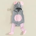 thumbnail image 1 of MEZZALL Baby Toddler Girl Boy Clothes Long Sleeve Hooded Romper Jumpsuit With Long Socks Onesie One-Pieces, 1 of 7