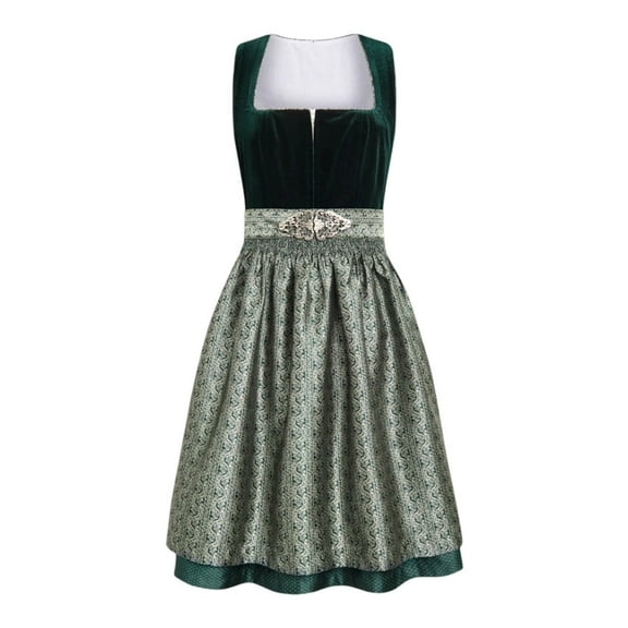 MEZZALL Bavarian Dress Women's Retro Dresses Short Sleeve Holiday Carnival Party Festival Sundress Holiday