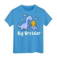 thumbnail image 1 of MEZZALL Big T-Shirt Tshirts Tee For Toddler Boys Big Bro T-Shirt Tshirts Tee Pregnancy Announcement Short Sleeve Clothes, Sky Blue, 10-11 Years, 1 of 4